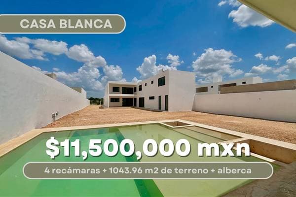 House for Sale Mérida, Casa Blanca, Impressive, 1,043.96, 4 Bedrooms, 7 Bathrooms