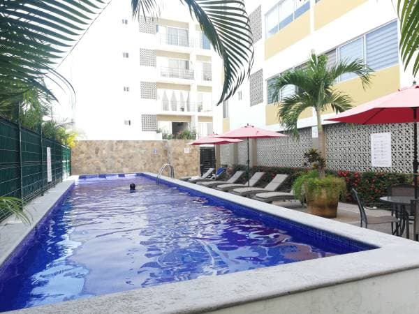 Studio with common pool and terrace