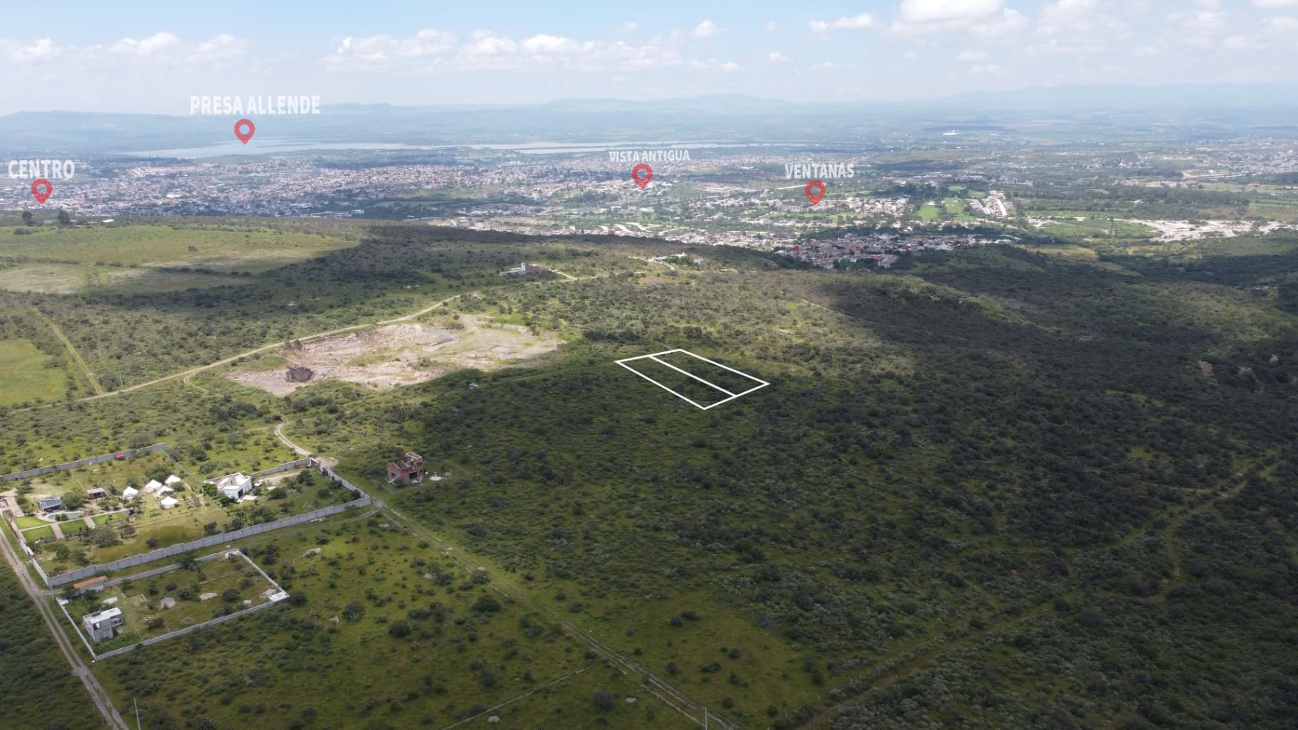 Terreno campestre a 3 km del centro.
